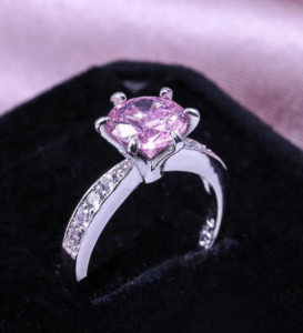 A beautiful solitaire ring