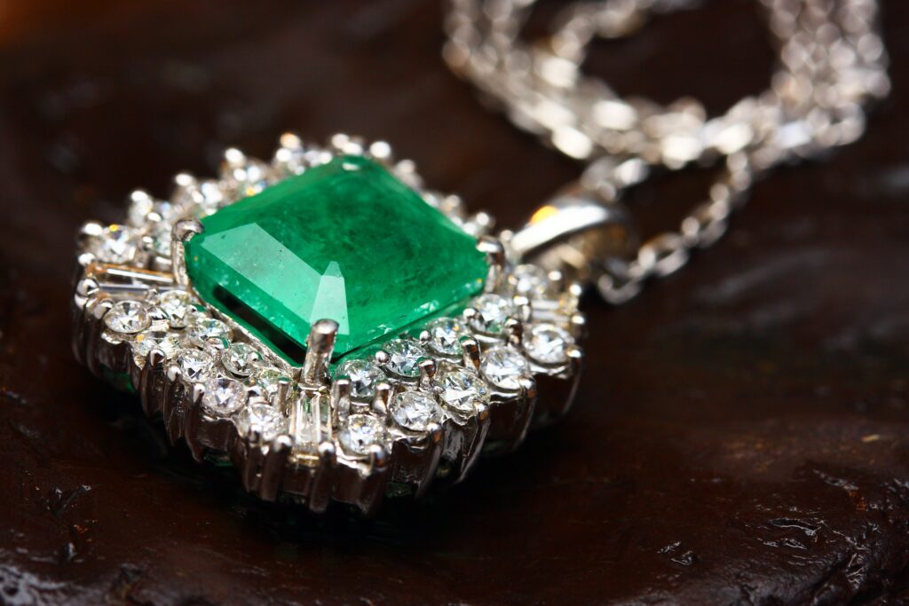 an image of an emerald pendant