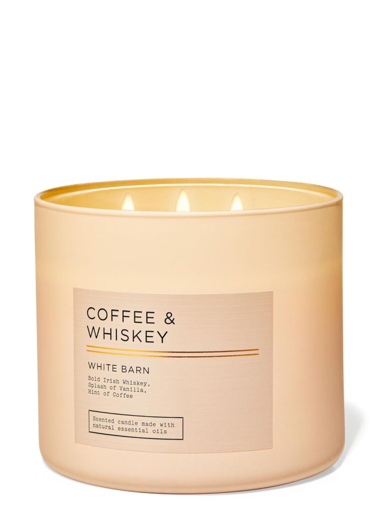 scented candle by bath and body works