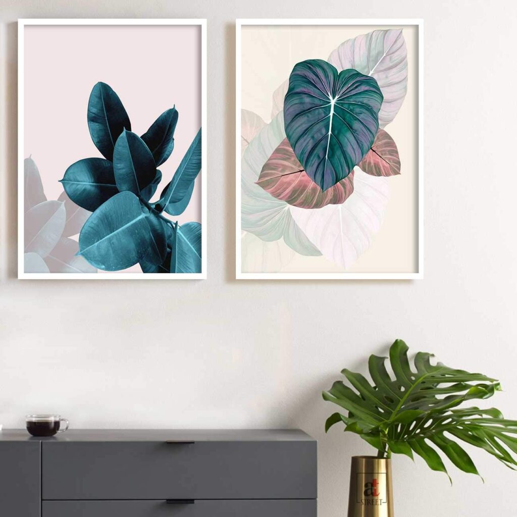 Geometric plant prints