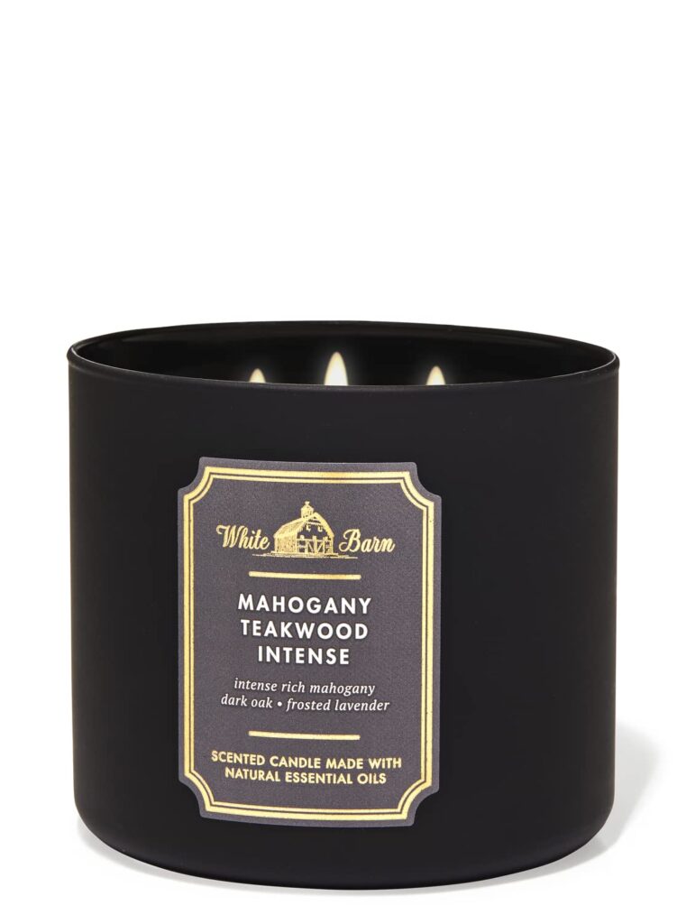 mahogany teakwood bath and body works candle