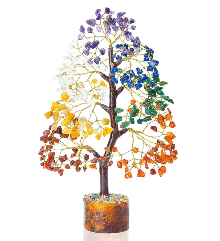 gemstone chakra tree