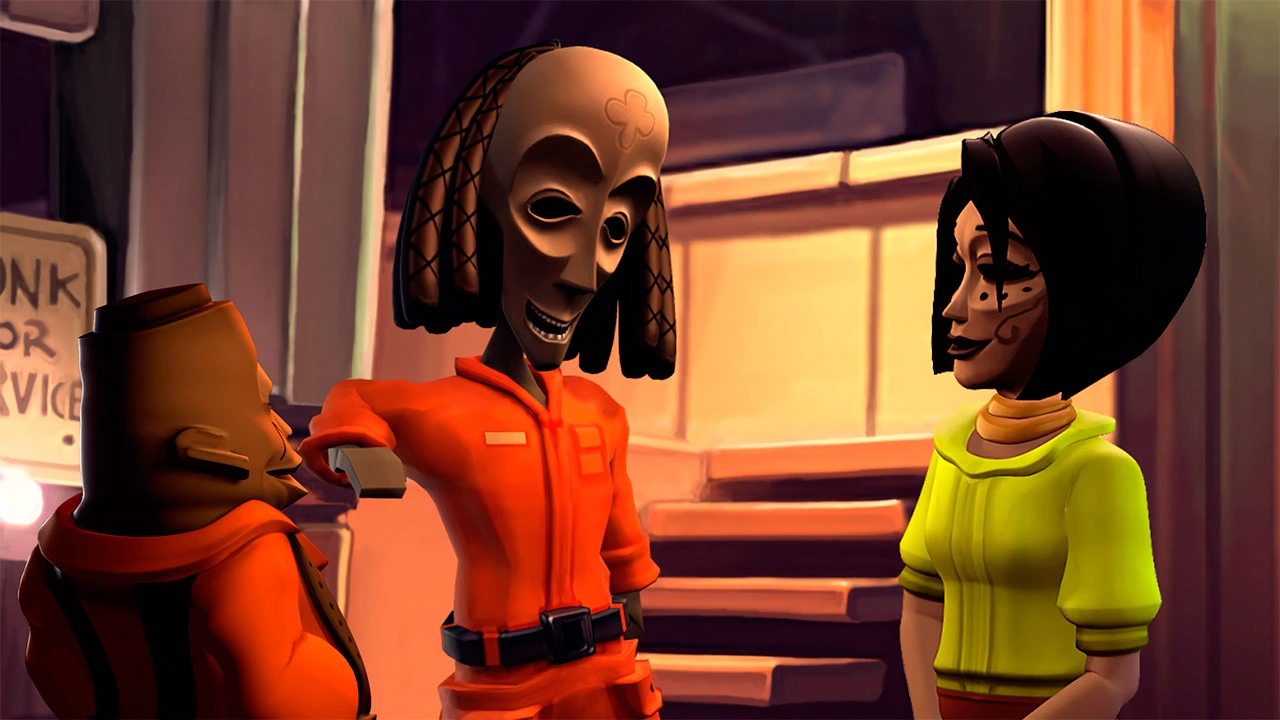 Bwana, Kito and Lina in The Journey Down. SkyGoblin / BlitWorks.
