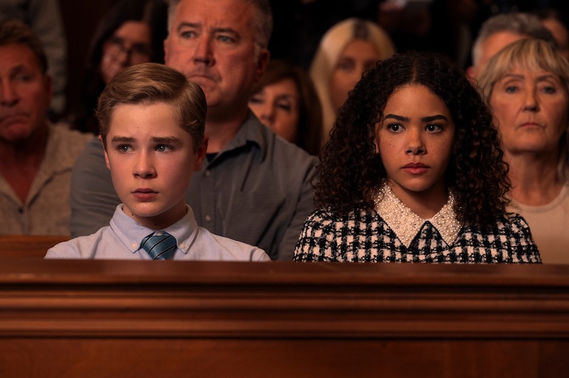 Diesel La Torraca as Austin Miller, Antonia Gentry as Ginny Miller in Season 3 of 'Ginny & Georgia.' Netflix.