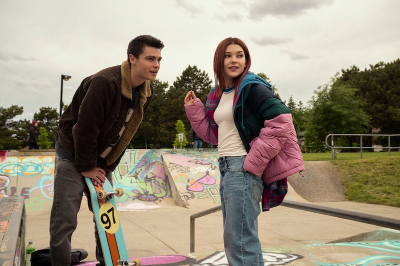 Felix Mallard as Marcus Baker, Katie Douglas as Abby in Season 3 of 'Ginny & Georgia' Netflix.